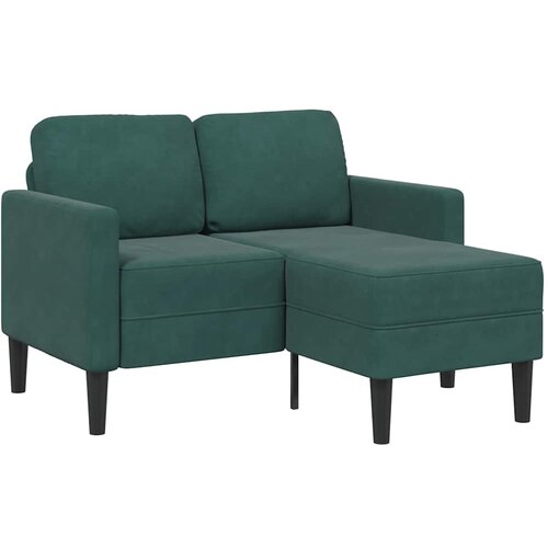 SOFA 2-sjed s ležaljkom u obliku slova L tamnozelena 125 cm Cijene
