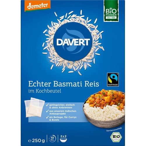 Davert Bio basmati riž v vrečki za kuhanje - 250 g Cene