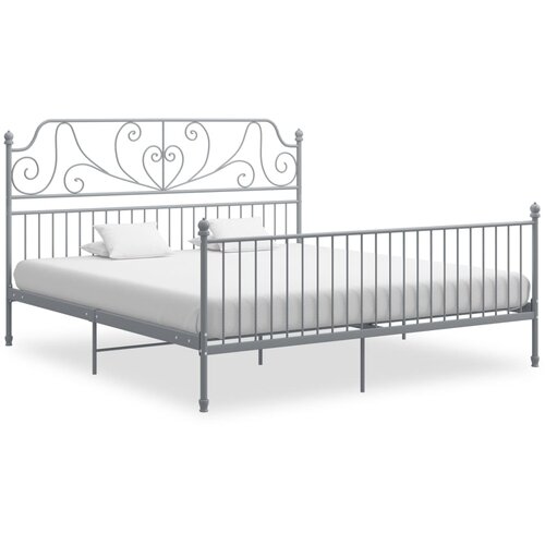  Okvir za krevet sivi metalni 200 x 200 cm Cijene
