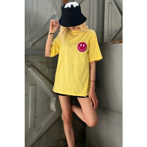 Madmext T-Shirt - Yellow - Oversize Slike
