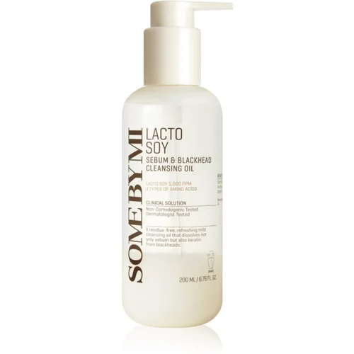 SOMEBYMI Lactosoy Sebum & Blackhead Cleansing Oil nežno čistilno olje za občutljivo kožo 200 ml