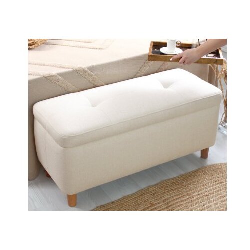Atelier Del Sofa Tabure 100x45x41cm, Krem Slike