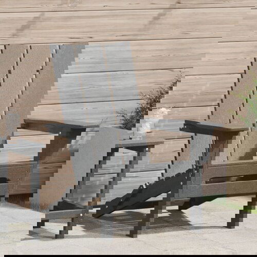 vidaXL zložljiv Adirondack stol Svetlo siva 74.5x80.5x90 cm HDPE Cene