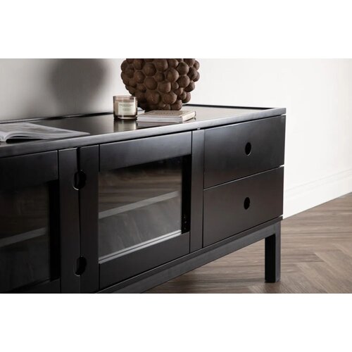 Venture Home komoda Alcoa 40 &amp;times; 57 &amp;times; 150 cm, crna Slike