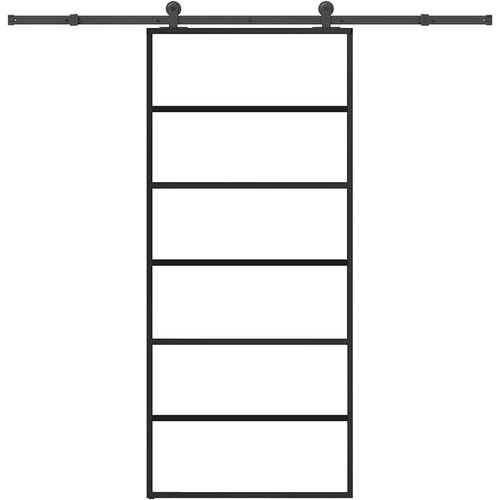 vidaXL Klizna vrata s priborom 90 x 205 cm od ESG stakla i aluminija Cijene