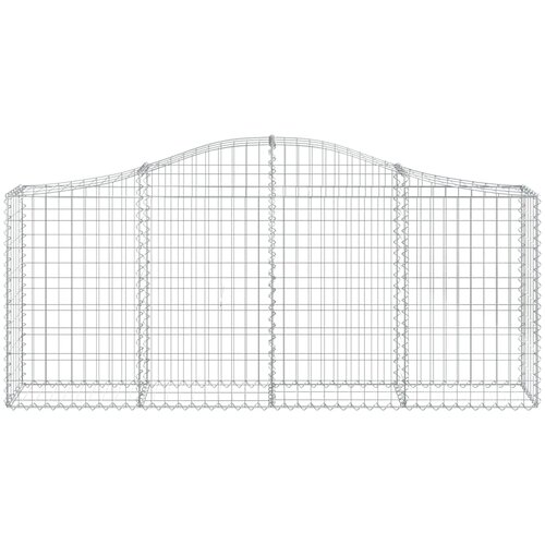  Lučne gabionske ko&amp;scaron;are 20 kom 200x30x80/100cm pocinčano željezo Slike