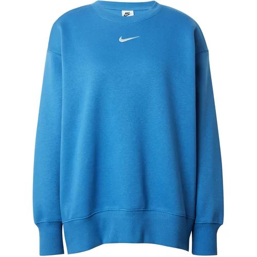 Nike Sportswear Športna majica 'PHNX FLC' nebeško modra / bela