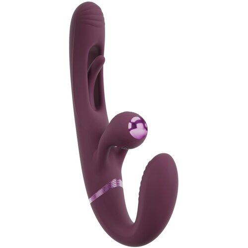 Javida be&amp;scaron;avni pripadajući dvojni vibrator (ljubičasti) Slike