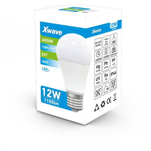  Xwave E27 12W SL-B-A12-4K LED Sijalica 4000K/1155Lm,Bela Cene