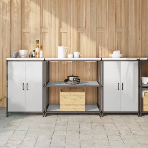 Kuhinjski set za pohranu 3 pcs Srebrna 210 x 50 x 92 cm Cijene