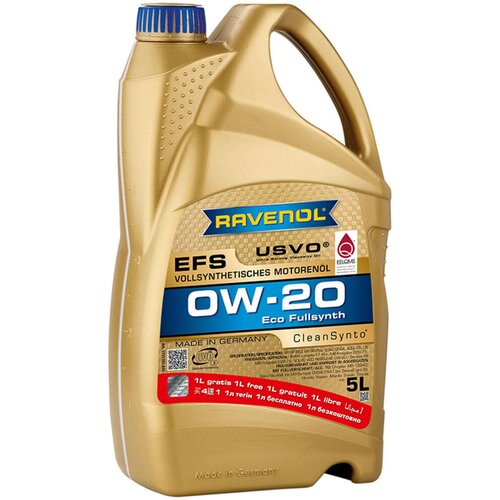 RAVENOL Motorno ulje EFS 0W-20, 4 l + Poklon, 1 l Cene