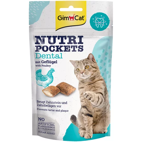 Gimcat Nutri Pockets Dental s perutnino - Varčno pakiranje: 6 x 60 g