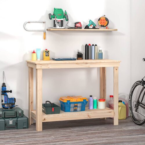vidaXL Delovna miza 110x50x80 cm trdna borovina Cene