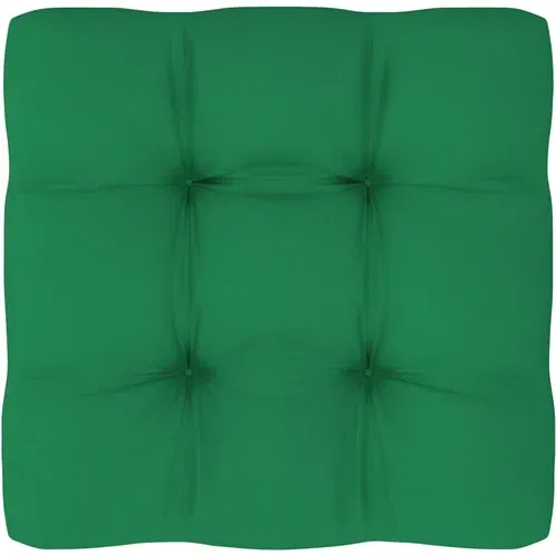 Jastuk za sofu od paleta zeleni 70 x 70 x 10 cm