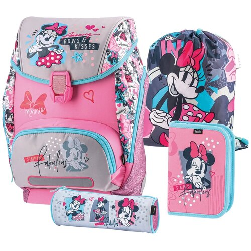 Best Buy Logic set, ranac anatomski, Minnie Mouse, 4 u 1, Chic collages Cene