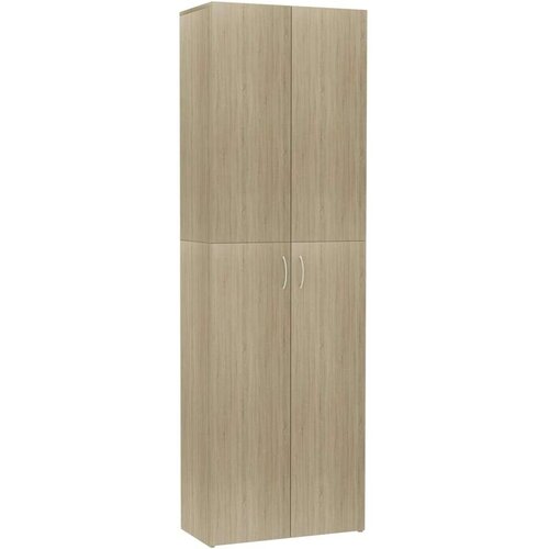  Uredski ormar boja hrasta sonome 60 x 32 x 190 cm od iverice Slike