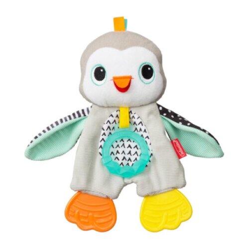 Infantino Cuddly Teether Penguin plišana igračka s grickalicom 1 kom Cene