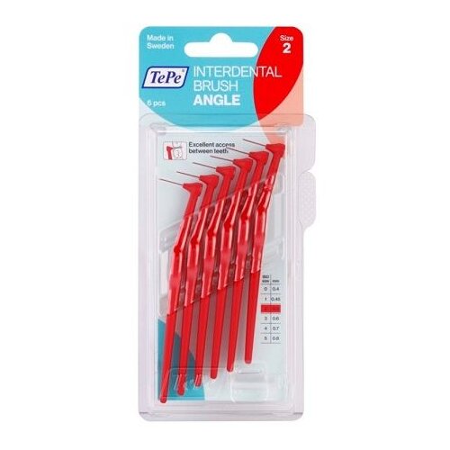 TEPE SWEDEN Angle 0,7 mm medzobna &amp;scaron;četka s premerom 0,7 mm 6 ks unisex Slike