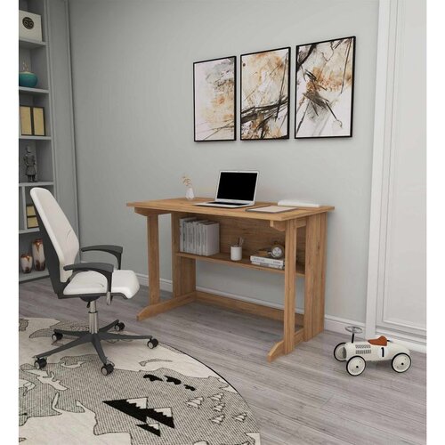 Hanah home radni sto Pillar, 100 cm, atlantski bor Cene