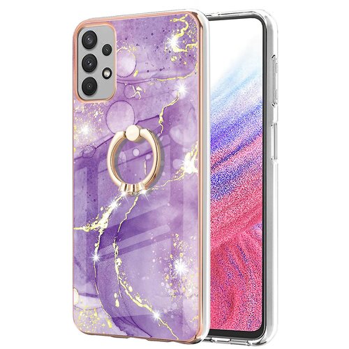 INORCO Za Samsung Galaxy A53 5G YB IMD Series-10 Marmorni vzorec, mehka torbica za telefon TPU IMD Galvaniziran obroč, pokrov na stojalu, (22035224) Cene