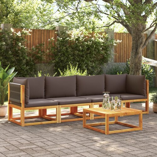 vidaXL 4-dijelni set vrtnih sofa s jastucima masivno bagremovo drvo Cene