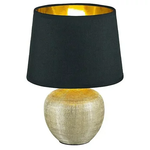 Tri O Namizna svetilka Reality Luxor (60 W, E14, višina: 26 cm, črno-zlata)