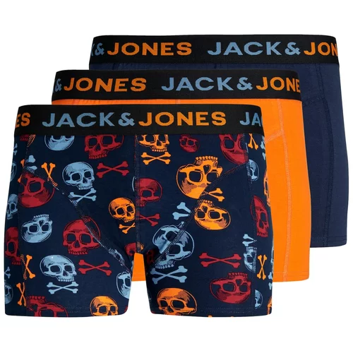 Jack & Jones Boksarice mornarska / nebeško modra / oranžna / karminsko rdeča