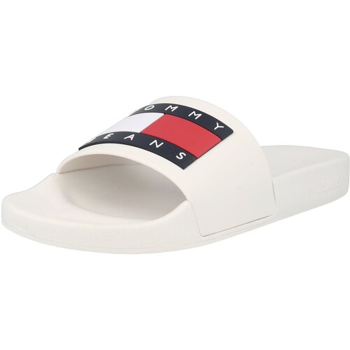 Tommy Jeans Papuče boja pijeska / morsko plava / crvena / bijela Cijene