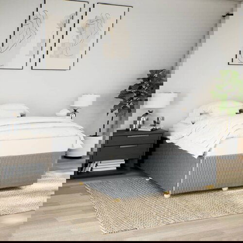 VidaXL Okvir za krevet bez madraca svjetlosivi 160 x 200 cm od tkanine Slike