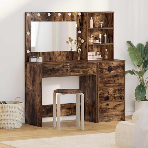  Toaletni stol 2 kom. Smeđa 78.5 x 41 x 135 cm Konstruirano drvo Cene
