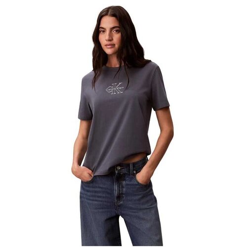 Calvin Klein pamučna siva ženska majica Cene