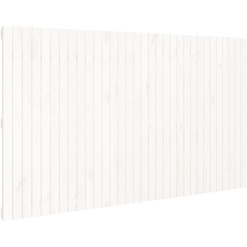 Maison Chic stensko posteljno vzglavje - vzglavna omarica - nočna omarica belo 204x3x110 cm trdna borovina, (21706610) Cene