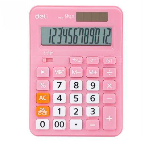 Deli Kalkulator EM210, Roze Slike