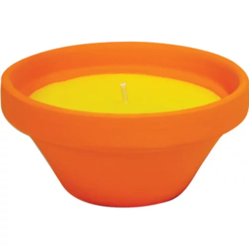 ROURA Sveča 340268.085.2, Citronela v keramiki fi12, oranžna