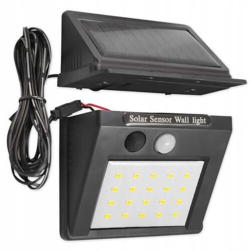 MasterLED Stenska solarna svetilka s senzorjem gibanja in ločenim solarnim panelom 20 SMD LED 2.5m kabla Cene