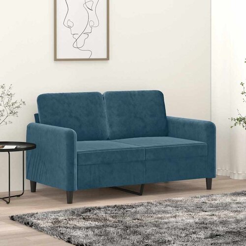 VidaXL Dvosjed Plava 120 cm bar&amp;scaron;unasti Slike