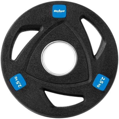 Rebel Active RBA-2108 &amp;ndash; Set olimpijskih utega 4 &amp;times; 2,5 kg, skupno 10 kg, gumirani, odprtina 51 mm Slike