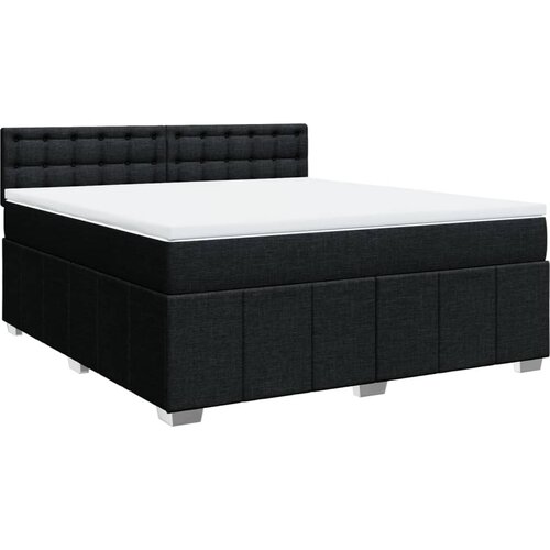 Maison Chic Box spring postelja - Vzmetna postelja z vzmetnico črna 180x200 cm blago SL17858, (21884741) Cene