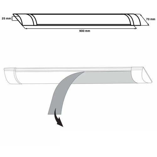  LED svetlo za ispod radne ploče LED/30W/230V 4000K 90 cm belo Slike