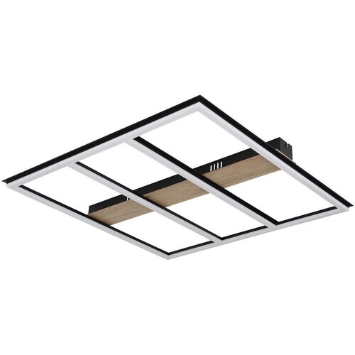  LED stropna svjetiljka Froomy (48 W, D x &amp;Scaron; x V: 60 x 60 x 5,5 cm, Smeđa, Topla bijela) Slike