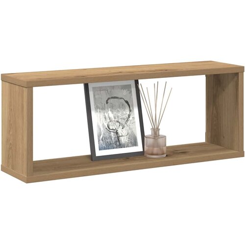  Zidne kockaste police 2 kom Artisan hrast 60x15x23 cm Cene