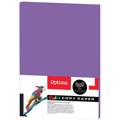 Optima Barvni fotokopirni papir A4, vijolična taro, 100 listov Cene