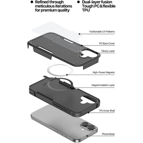 Dux ducis SHLD MagSafe maskica za iPhone 17 &amp;ndash; triangle Slike
