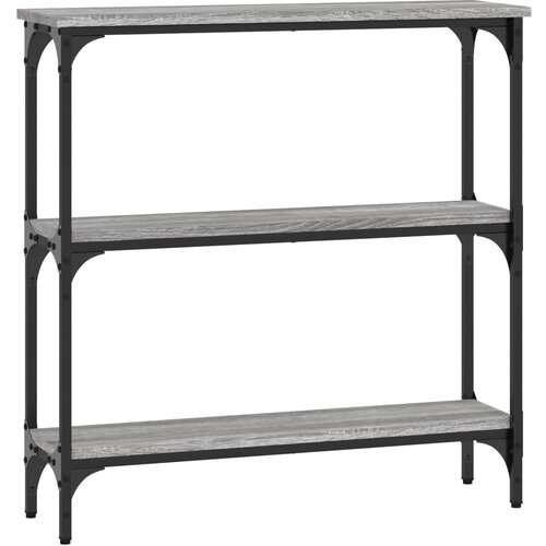 Maison Chic konzolna miza - miza ob steni siva sonoma 75x22,5x75 cm inženirski les, (21786255) Cene