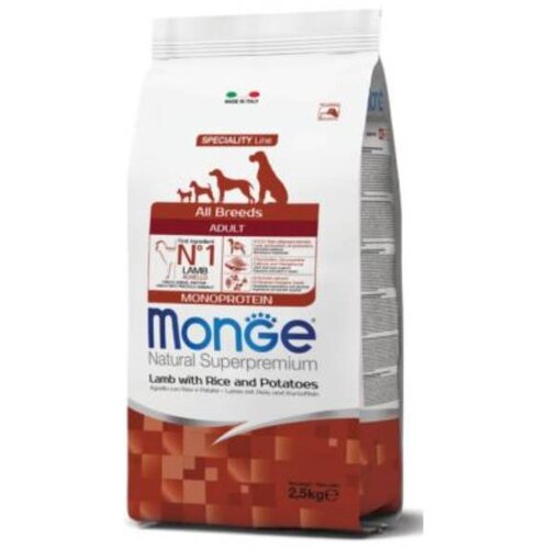 Monge All Breed Adult Jagnjetina 2,5kg Cene