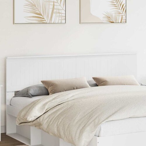 vidaXL Vzglavje z vzglavjem Bela 180 cm Konstruiran les Cene