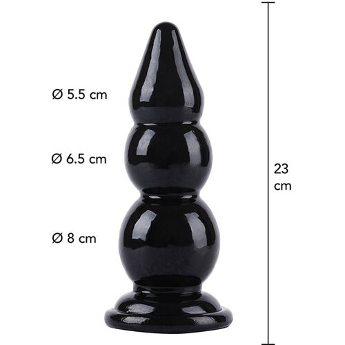 Hidden Desire Extreme Buttplug Balls XL 23cm Black Slike