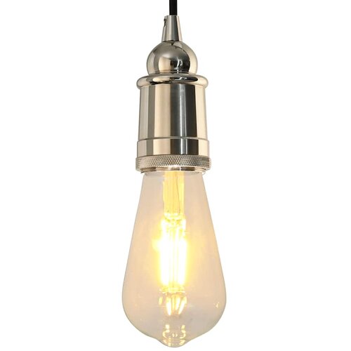  Grla za svjetiljke 2 kom Saten nikal E27 satenski nikal 49 x 103 mm Slike