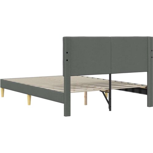  Okvir za krevet Tamnosiva 140 x 200 cm Tkanina - Tamnosiva 140 x 200 cm Slike