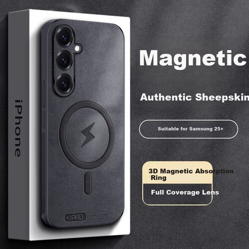  Shangsu Maska za mobilni telefon Samsung Galaxy S25+, Crna Cene
